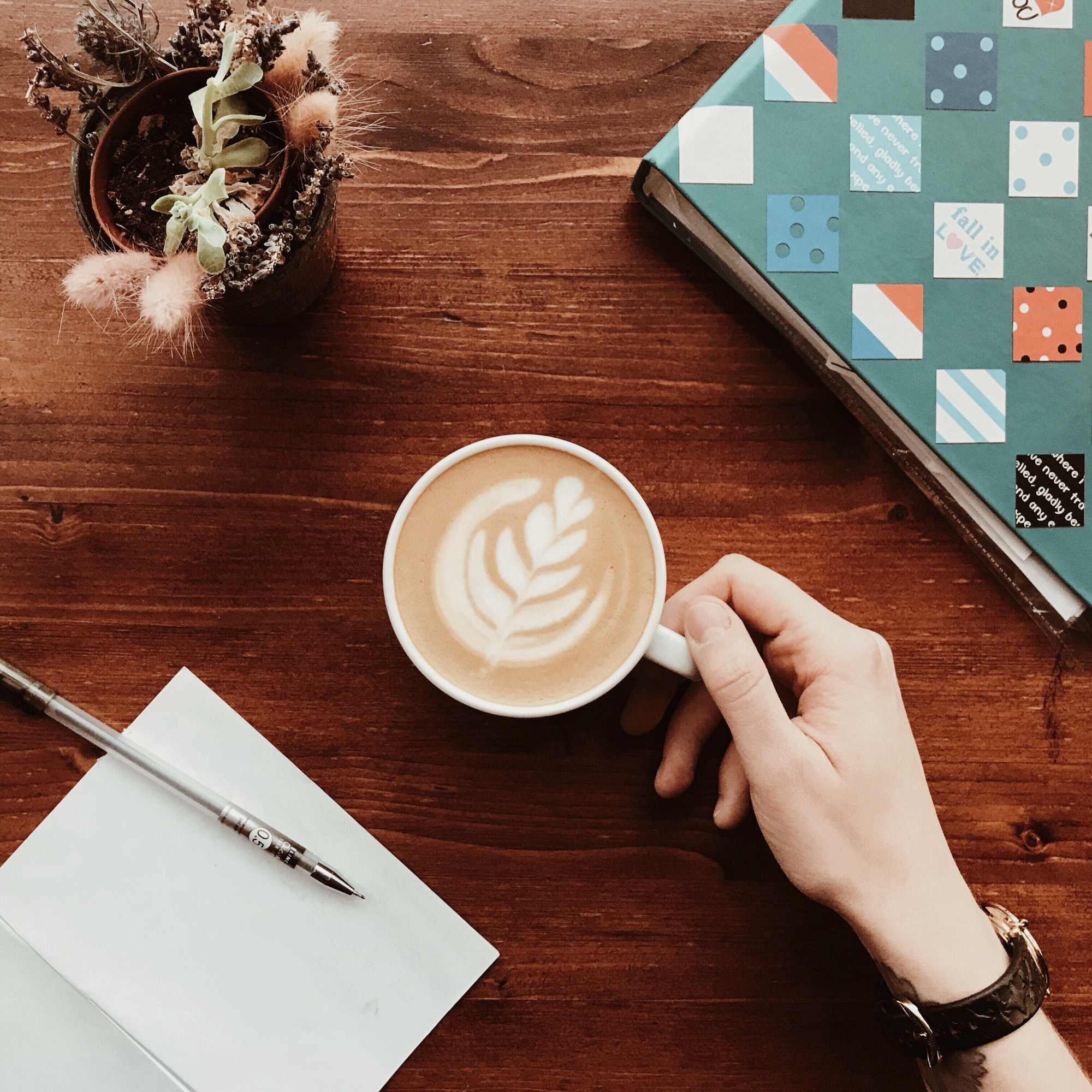 coffee flat lay / cappuccino/ coffee break